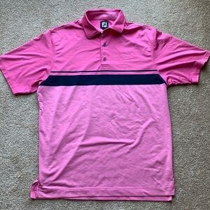 FootJoy pink golf polo